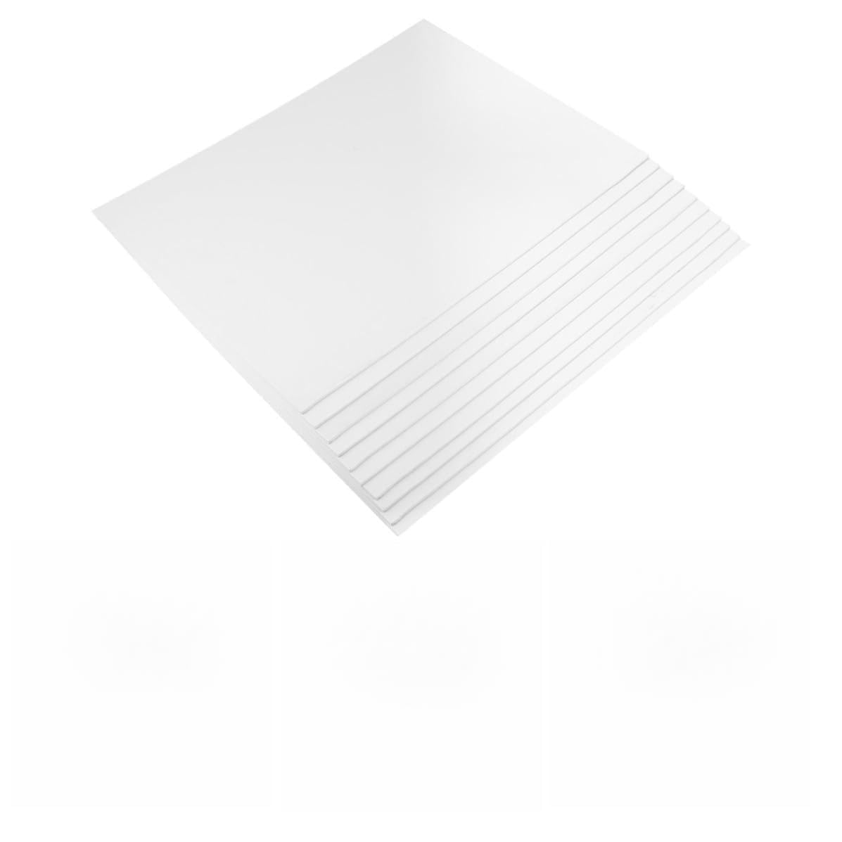 10 Stück Weiße Schaumstoffplatte PVC, Modellbau Zubehör