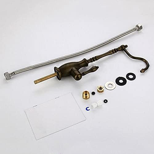 Grifo De Cocina Con Filtro De Agua Potable, Grifo Para Fregadero De Cocina Con Rotación De 360 ​​grados, Color Marrón Antiguo, Apto Para Sistemas De Ósmosis Inversa De 1/4''