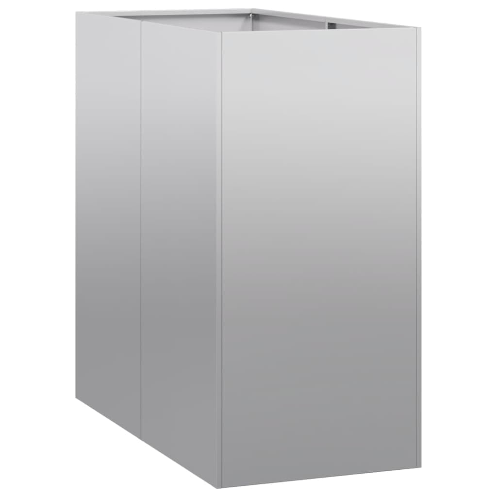 Doniczka 40x80x80 cm Stal ocynkowana Podwyższona Grządka Ogrodowa Duża Skrzynia na Kwiaty Warzywa Zioła Odporna na Rdzę Wzmocniona Stabilna Konstrukcja z Otwartym Dnem Idealna na Balkon Taras Ogród