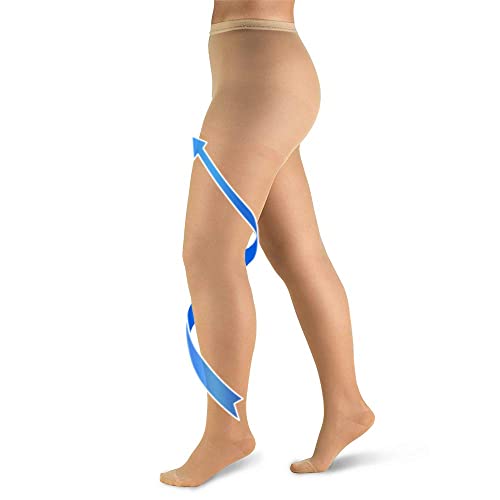 Image of Varicose Veins Compression Pantyhose Stocking 20 30 mmHg Closed Toe Support Hose