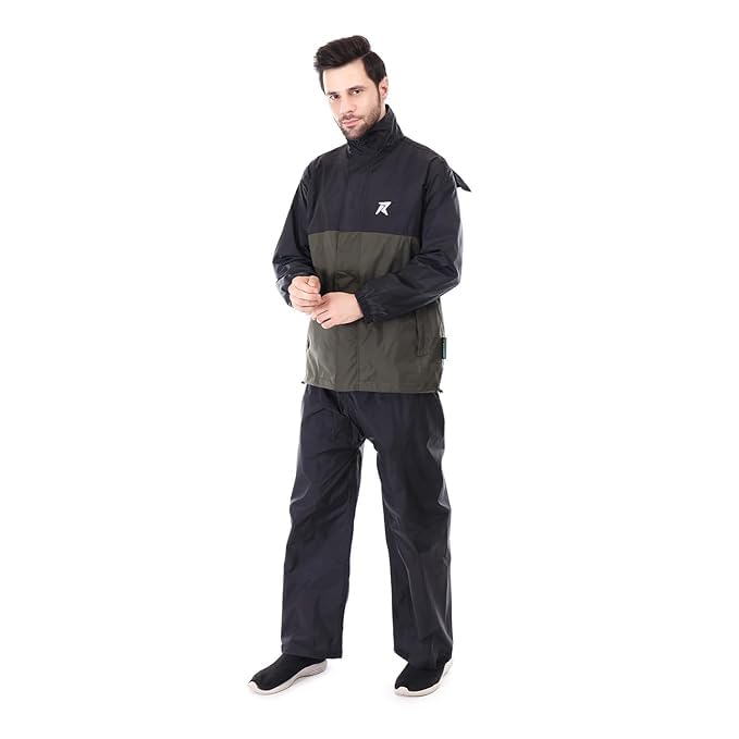 ROCKSPORT Double Layered Waterproof Rain Coat Top & Bottom set for Men and Women With Adjustable Hood – Ideal for Bikers, Outdoor Activities, and Daily Use ROCKSPORT Double Layered Waterproof Rain Coat Top & Bottom set for Men and Women With Adjustable Hood – Ideal for Bikers, Outdoor Activities, and Daily Use