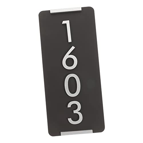 HOMSFOU Plate Custom Address Sign for Outside Use Home Numbers Elegant Door Name Plate for House Office
