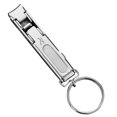 Folding Precision Nail Cutter ? Manicure Tool For Thick Nails | Mini Travel Portable Wide Jaw Cutter With Integrated File | Robu