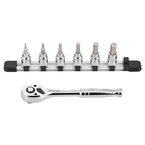 Gadget Gear Tone HHCH3080 Hexagon Socket Wrench Set with Holder 0.4 inch (9.5 mm) Drive 0.4 inch (9.5 mm) Includes 7 Pieces