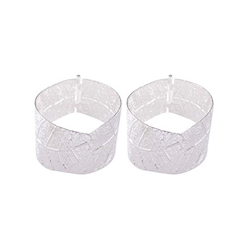 Sytaun Embrasse De Rideau, Clips D'embrasses De Rideau Magnétiques, 2 Pièces Boucle Feuilles Pince à Rideau Pince De Fer Fenêtre pour Décoration De Salon Argent Cover