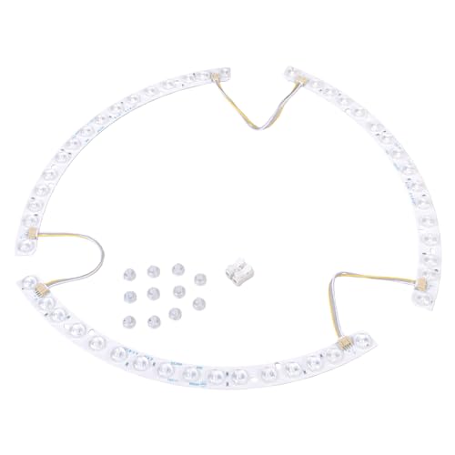 Zqxnt Luz LED de 3 colores para ventilador de techo con motor silencioso y tecnología de lente, luces de repuesto para dormitorio, iluminación del hogar, luz moderna para ventilador de techo