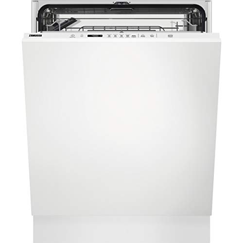 Zanussi ZDLN6531 Lavavajillas Integrado AirDry 13 cubiertos, Display LCD, Desconexión automática, 8 programas a 3 temperaturas, Piloto BeamOnFloor, Motor Inverter, 44 dBA, Blanco, 60 cm