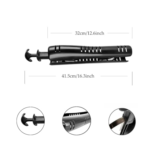 Hungpure Stiefelbaum, automatische lange Stiefelhalter, kniehohe Stiefel, Shaper, schwarz, Stiefelspanner für Damen und Herren, Schwarz , 12.6 in