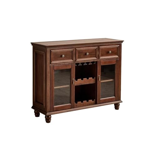 MPOPO Gabinete de Entrada Aparador de Cocina Retro Madera Maciza Rural 120 x 40 96 cm, Moderno Mueble Almacenamiento for Sala Estar, decoración Entrada Gabinete de Almacenamiento de Cocina