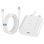 Samsung Fast Charger Plug and Long Cable 2M for Samsung Galaxy S26 S25 S24 S23 S22 S21 S20 A32 A33 A34 A35 A36 A52S A53 A54 A55 A56 A17 A16 A25 A26 A24, USB C Charging Plug with USBC to Type C Lead