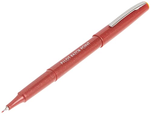 Pilot Razor Point Fine Line Marker Stick Pens, Ultra-Fine Point (0.3Mm) Red Ink, 12 Units (11007) #TOP2