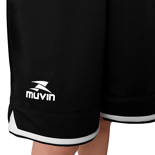 Bermuda Basquete Infantil Muvin – 100% Poliéster – Bolsos - Cordão de Amarração - Shorts - Treino -