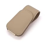 AUISAP Porta Occhiali Auto per Lancia Delta (Type 831 836 844 1979-2014),Supporto Occhiali da Sole,Clip Visiera Parasole,Accessorio Interno Pratico,Organizzatore Stabile,Beige