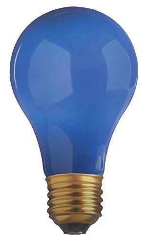 Satco S6092 - 25 Watt Light Bulb - Opaque Blue - A19 - 130 Volt - 1,000 Life Hours - Party Light Bulb