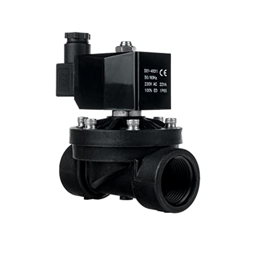 Électrovanne PA6 1" FSA 230V AC vanne d'arrêt eau normalement fermée - 6