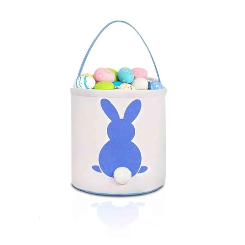 Cestino di Pasqua per bambini, Adorabile Unicorno Borse Cestini Pasquali con Manico per la Caccia alle Uova e Giochi, sacchetti per feste di Pasqua