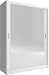 Armadio con Ante scorrevoli e 2 Specchi, Armadio guardaroba con barra appendiabiti e ripiani - 130x62x200 BORNEO A2 130cm, Bianco