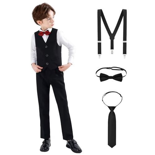 Boys&rsquo; 7-Piece Formal Vest Suit Set