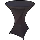 PARA MESAS REDONDAS DE PIE: El mantel alto para mesa de cóctel está disponible en ancho (60/80cm) y alto (110 cm). Son ideales para ocasiones festivas especiales como bodas, recepciones, fiestas o cumpleaños.