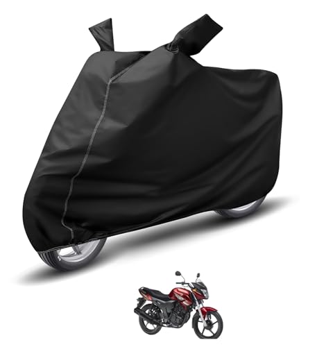 Image of Auto Hub Waterproof Bike Cover Compatible with Yamaha Sz-X Dustproof, UV Protection Two Wheeler Bike Sz-X Cover - Black