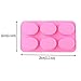 WARMBUY Silicone Soap Molds, Oval Shape with Roud Corner, 2 Pack
