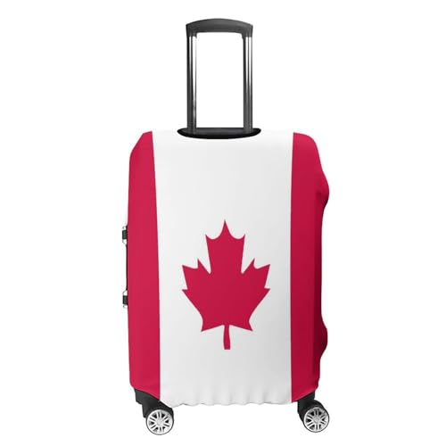 Canadian Flag Travel Luggage Cover Suitcase Protector Washable Baggage Covers Fit 19-32 Inch4