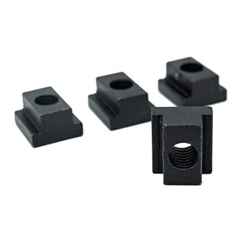 SP1STOPMALL 4PCS Set T-Slot Nut Black Oxide Finish Table Slot Nut 5/8 1/2-13 Threads Cover