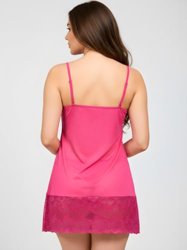 Image of Xs and Os Women's Babydoll with Lace Bra Panty Lingerie Set Combo