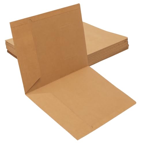 Dossier en papier kraft marron A4 haut de gamme avec porte-cartes pour vos rapports