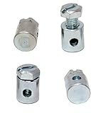 schraubnippel für bowdenzug Bohrung 3,6mm 4 Stück Schraubnippel 10x14mm für Seilzüge Bowdenzüge Kabel etc. (1,61€/Stk.)