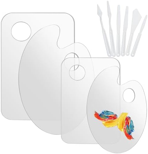 Produktbild von Outus Acrylplatten-Set – 4 Runde Klarplatten, 4 Mm Dick, Perfekt Für LED-Sockel, Schilder & DIY-Projekte