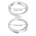 X AUTOHAUX 4pcs OD 73.1mm to ID 59.1mm Aluminum Alloy Car Hub Centric Rings Wheel Bore Center Spacer