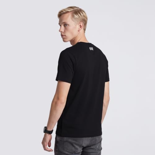 Image of Men's Round Neck Graphic Printed T-Shirt, Red | Premium Cotton Casual Riding Tee | Comfortable Regular Fit Crew Neck for Bikers & Everyday Wear