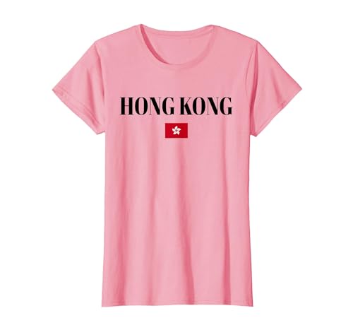 Hong Kong Flag | Men Women Kids | Hong Kong T-Shirt, Women, Pink, 3X-Large