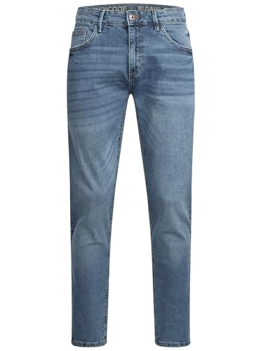 Indicode Herren INSantino Jeanshose aus 99% Baumwolle | Denim Stretch Jeans Männer Medium Dark Cloud, 33/32