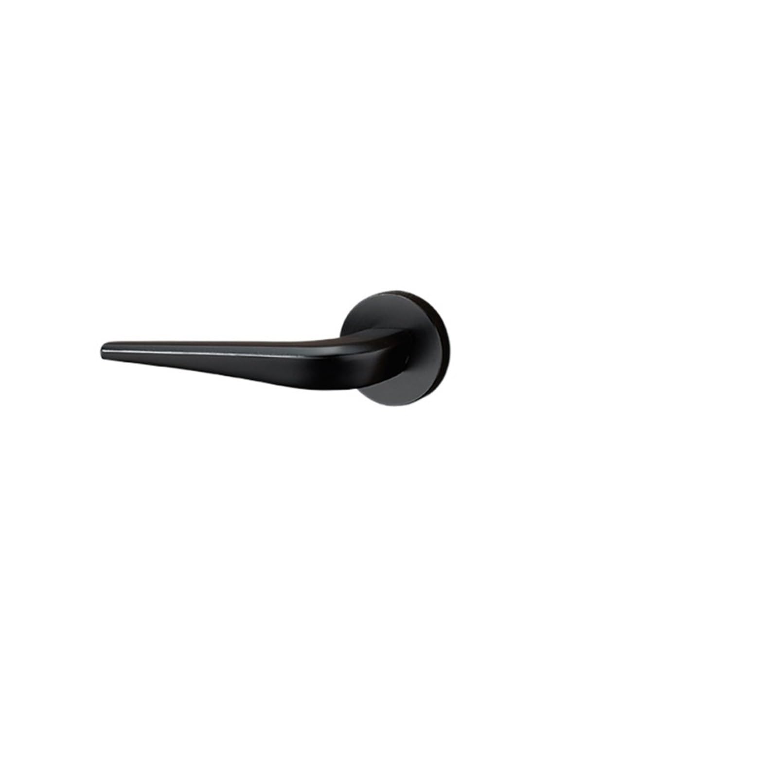 Serrure silencieuse de porte chambre en aluminium solide noir