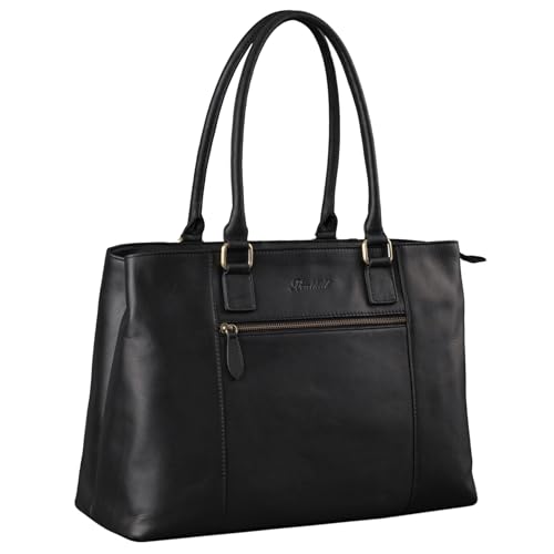 Sac à bandoulière en cuir véritable pour femme avec grands compartiments