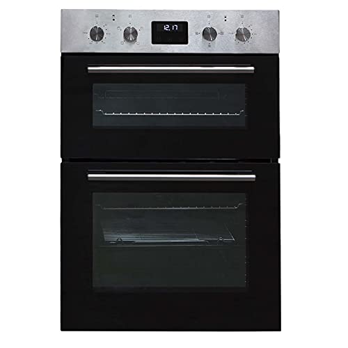 SIA DO112SS 60cm Stainless Steel Built-in Electric Double True Fan Programmable Oven With Digital Display