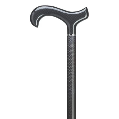 Canne derby homme en fibre de carbone Harvy noire : l'idée cadeau idéale