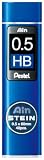 Pentel Ain STEIN C275 Feinmine, 40 Minen je Dose, 0.5 mm, Härtegrad HB (1 Dose)