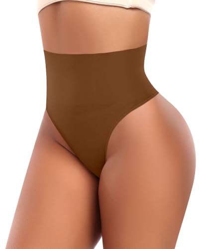 Image of Werena Tummy Control Thong Shapewear for Women Seamless Shaping Novelty Thong Panties Body Shaper Underwear