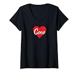Photo Gallery donna i love coco nome tshirt i heart named maglietta con collo a v Photo Gallery donna i love coco nome tshirt i heart named maglietta con collo a v