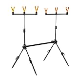 Adjustable Fishing Rod Pod Stand, Retractable Fishing Tackle Fishing Pole Bracket Accessories, for Fishing in River, Lake, Pond, Reservoir