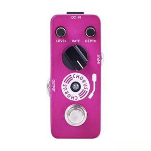 【Flexible and Easy to Use】: This guitar effects pedal offers easy in/out and features an LEVEL knob in addition to the traditional DEPTH and RATE parameters, allowing for precise control and flexibility in shaping your sound. 【True Bypass with Indica...