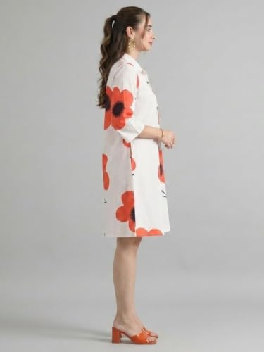 Image of Leriya Fashion Mini Dress for Women | One Piece Dresses for Womens |Mini Dresses Rayon for Women Stylish |Summer Casual Outfit Wear Events, Date & Evening Look |Tunic Shirts for Women