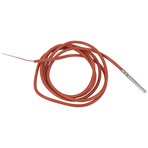 2 Wire PT1000 Temperature Sensor Thermistor Silicone Coated 1.5Meters Probe 45mm x 5mm -50-180 Centigrade RTDs