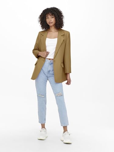 ONLY Damen Oversized Langarm Blazer Eleganter Basic Cardigan Business Jacke Mantel ONLLANA-Berry