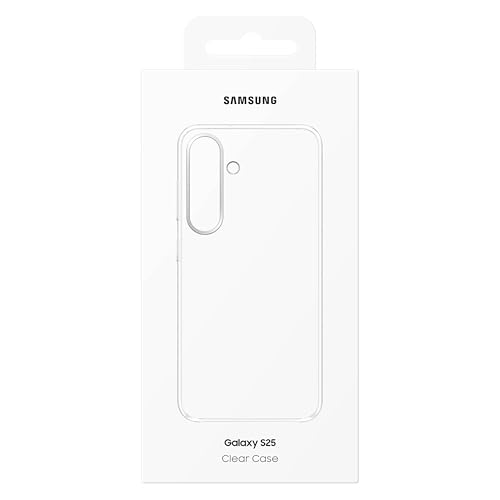 Image of Samsung Galaxy S25 Clear Phone Case, Transparent Protective Cover, Sleek and Smooth Design, Durable, US Version, EF-QS931CTEGUS