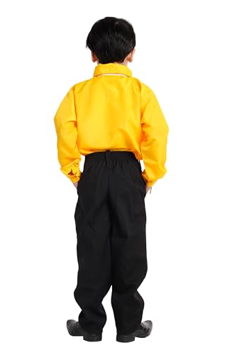 Image of Kaku Fancy Dresses Dance Costume Shinning Shirt With Bow Tie for Kids | Sequin Work School Annual Function & Theme Party's Shirt for Boys (ONLY SHIRT)