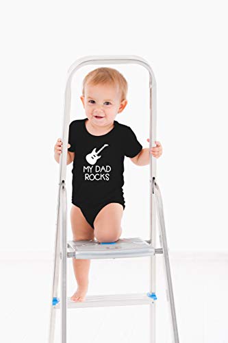 AW Fashions My Dad Rocks Baby Bodysuit Funny Adorable Newborn Unisex Boys Girls Romper Clothing Outfits4